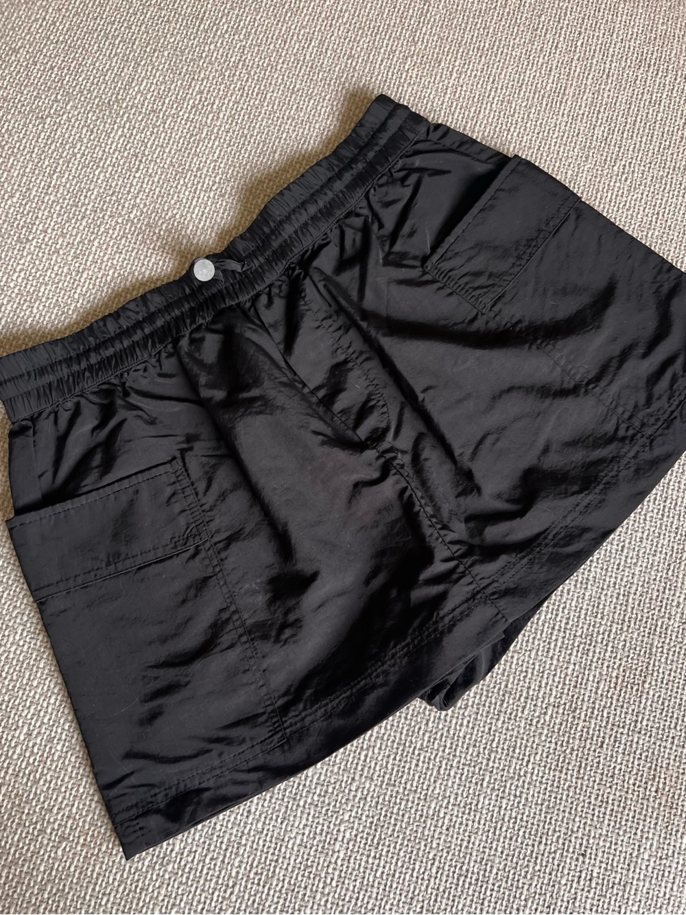 Zara Black Athletic Skort with Front Patch Pockets - Small